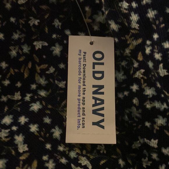 Old Navy Oversized Ditzy Floral Corduroy Tie Sleeve - Picture 10 of 13